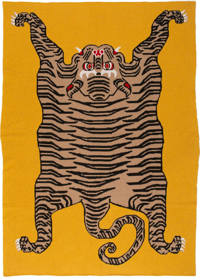 SAVED New York Tiger Rug Cashmere Blanket
