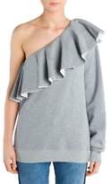 Thumbnail for your product : MSGM One Sleeve Ruffle Sweatshirt