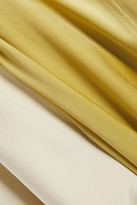 Thumbnail for your product : Roksanda Akuta Belted Cupro-paneled Silk-satin Coat