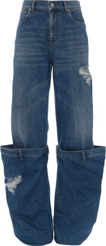 JW Anderson Padlock Strap Slim Fit Denim Jeans
