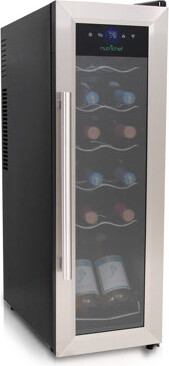 Nutrichef 12 Bottle Single Zone Freestanding Wine Refrigerator