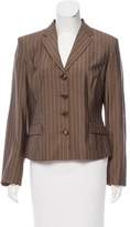 Thumbnail for your product : Piazza Sempione Pinstripe Notched-Lapel Blazer