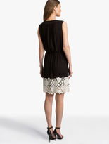 Thumbnail for your product : Halston Lace Applique Dress Black-Bone