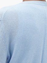 Thumbnail for your product : The Row Annamaria Round-neck Cashmere Cardigan - Light Blue