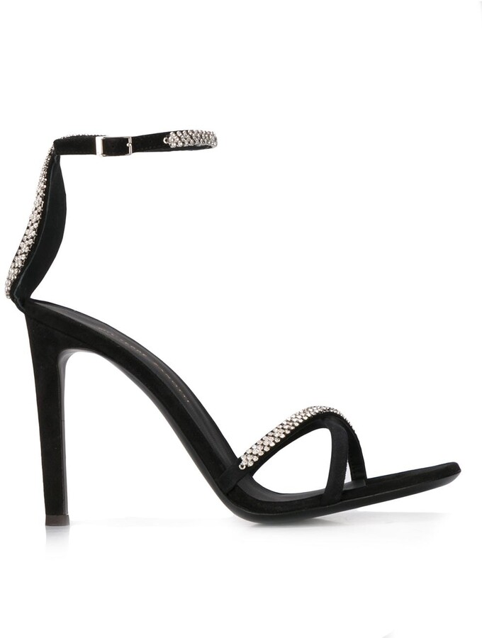Black Rhinestone Heels | Shop the world's largest collection of fashion |  ShopStyle