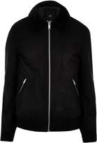 Thumbnail for your product : Next Mens River Island Suedette Borg Collar Jacket