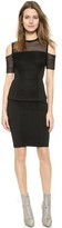 Thumbnail for your product : Yigal Azrouel Mesh Cutout Shoulder Top