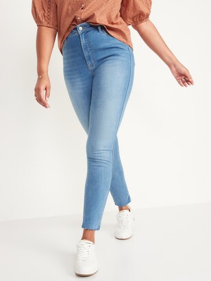 Old Navy High-Waisted Rockstar 360° Stretch Super-Skinny Cut-Off Ankle Jeans for Women