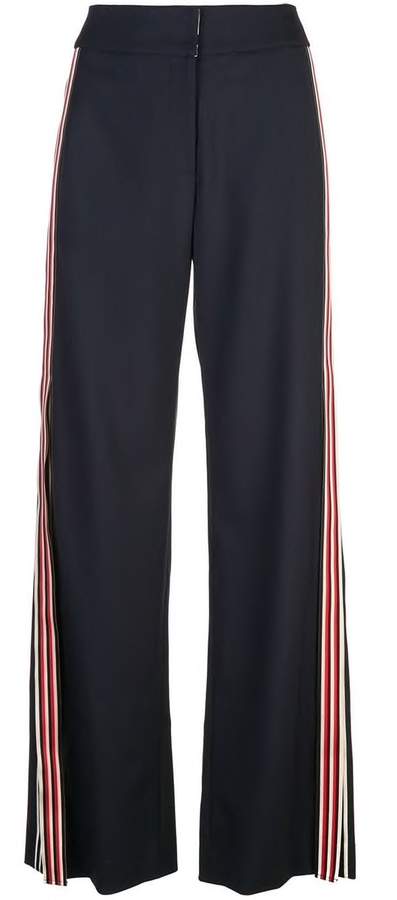 Monse Racing Stripe Wide Leg Pants