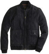 Thumbnail for your product : J.Crew Suede bomber jacket in navy
