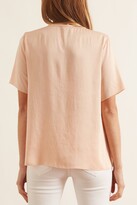 Thumbnail for your product : Forte Forte Crash Satin T-Shirt in Melone