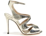 Thumbnail for your product : Michael Kors 'Cordelia' Genuine Snakeskin Sandal (Women)