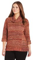 Thumbnail for your product : Leo & Nicole Women's Plus-Size 3/4 Cowl with 2 Pocket