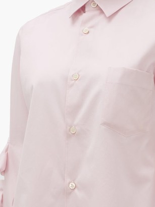 Comme des Garçons Comme des Garçons Ruffled Cotton-poplin Shirt - Light Pink