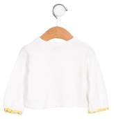 Thumbnail for your product : MonnaLisa Girls' Crew Neck Cardigan w/ Tags white Girls' Crew Neck Cardigan w/ Tags