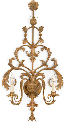 Chelsea House Tuscany Brass Sconce, Antiqued Brass