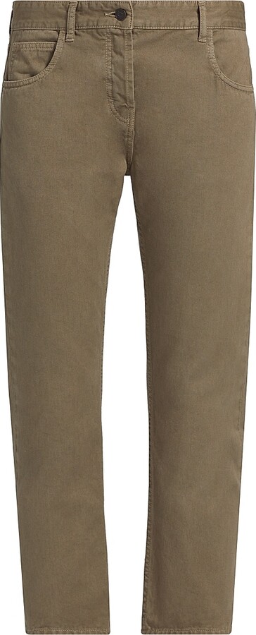 The Row Women's Riaco Slim Crop Jeans - Taupe - Size 28