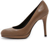 Thumbnail for your product : Stuart Weitzman Swoon 90mm Leather Pumps