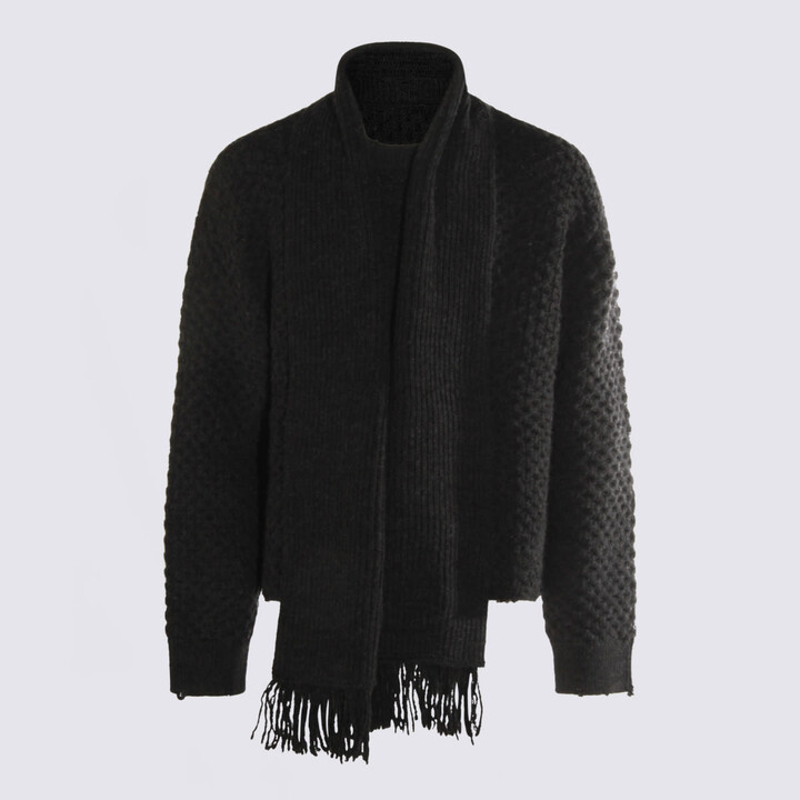 MM6 MAISON MARGIELA Black Wool Knitwear