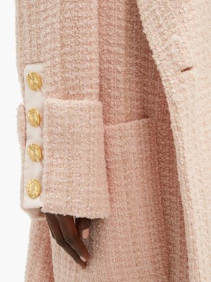 Alexandre Vauthier Oversized Wool-blend Boucle-tweed Coat - Light Pink