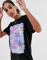 Thumbnail for your product : Reclaimed Vintage inspired t-shirt with spiral rave print