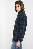 Thumbnail for your product : Forever 21 FOREVER 21+ Plaid Flannel Overcoat