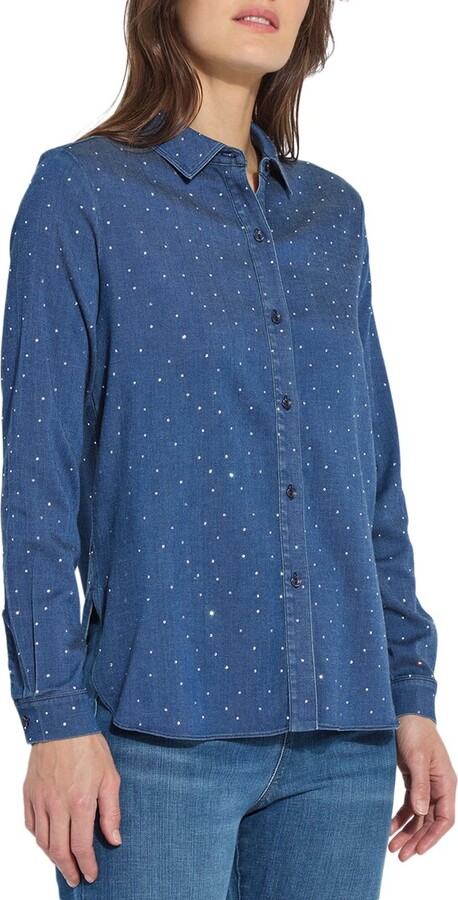 Lysse Cataleya Crystal St Chambray Shirt Curvy