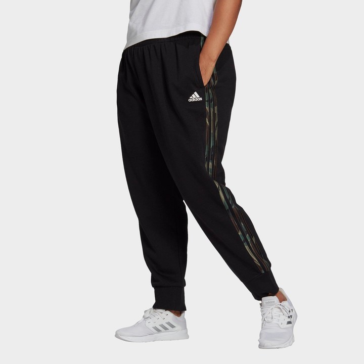 adidas Women's Essentials Camouflage 3-Stripes Jogger Pants (Plus Size) -  ShopStyle