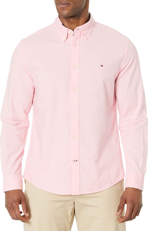 Tommy Hilfiger Pink Men's Shirts | ShopStyle