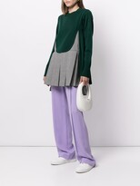 Thumbnail for your product : Enfold Panelled Fine-Knit Layered Jumper