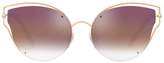 Valentino Garavani Tinted Stud-Embellished Sunglasses