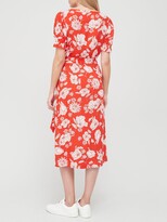 Thumbnail for your product : Very Woven Tie Knee Length Dress - Orange Floral
