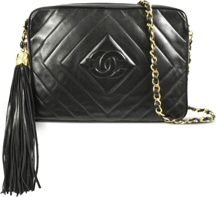 Chanel Pre Owned diamond-quilted CC turn-lock crossbody bag - ShopStyle