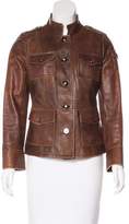 Thumbnail for your product : Tory Burch Leather Notch-Lapel Blazer
