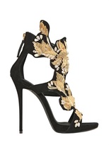 Thumbnail for your product : Giuseppe Zanotti 120mm Embellished Suede Sandals