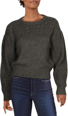 ASTR the Label Women's Samantha Embellished Long Sleeve High Neck Sweater