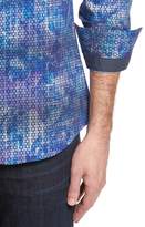 Thumbnail for your product : Stone Rose Slim Fit Geometric FX Print Sport Shirt