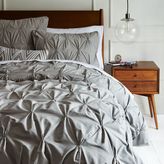 Thumbnail for your product : west elm Organic Cotton Pintuck Duvet Cover + Shams - Feather Gray