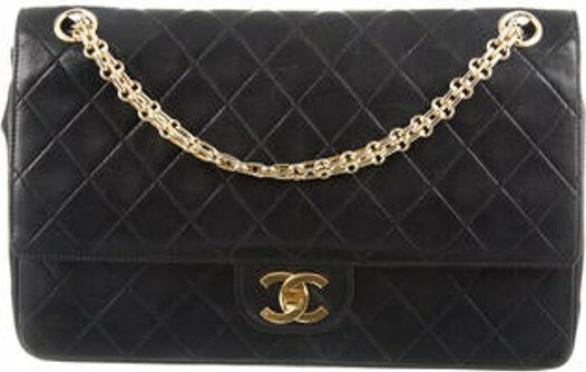 Chanel Vintage Clutch with Chain Quilted Leather Medium - ShopStyle