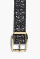 Thumbnail for your product : boohoo Faith Square Buckle Boyfriend Belt