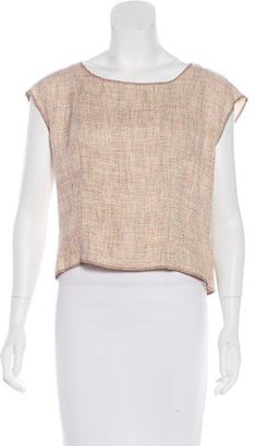 Chanel Tweed Short Sleeve Top