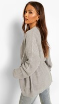 Thumbnail for your product : boohoo Belted Oversized Boyfriend Cardigan