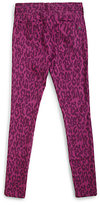Thumbnail for your product : Joe's Jeans Girl's Leopard-Print Denim Leggings