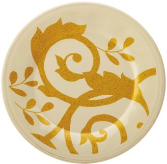 Rachael Ray Gold Scroll Salad Plate - Agave Blue - 8"