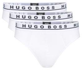 HUGO BOSS Cotton Briefs, 3-Pack Brief 3P CO/EL M White