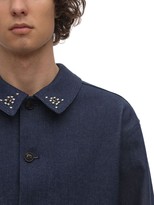Thumbnail for your product : Bode Studded Side-tab Cotton Denim Jacket