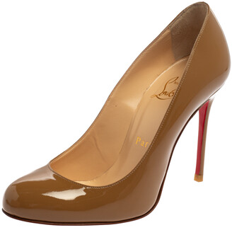 sz 5.5 / 35.5 Christian Louboutin Aurelien Gold Leather Donna Sneaker Flat  Shoes