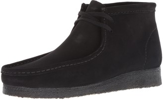 men's clarks wallabee black leather