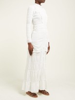 Thumbnail for your product : Sir. Celie High-neck Cotton-voile Maxi Dress - Ivory
