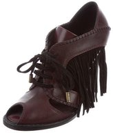 Thumbnail for your product : Louis Vuitton Leather Fringe-Accented Booties